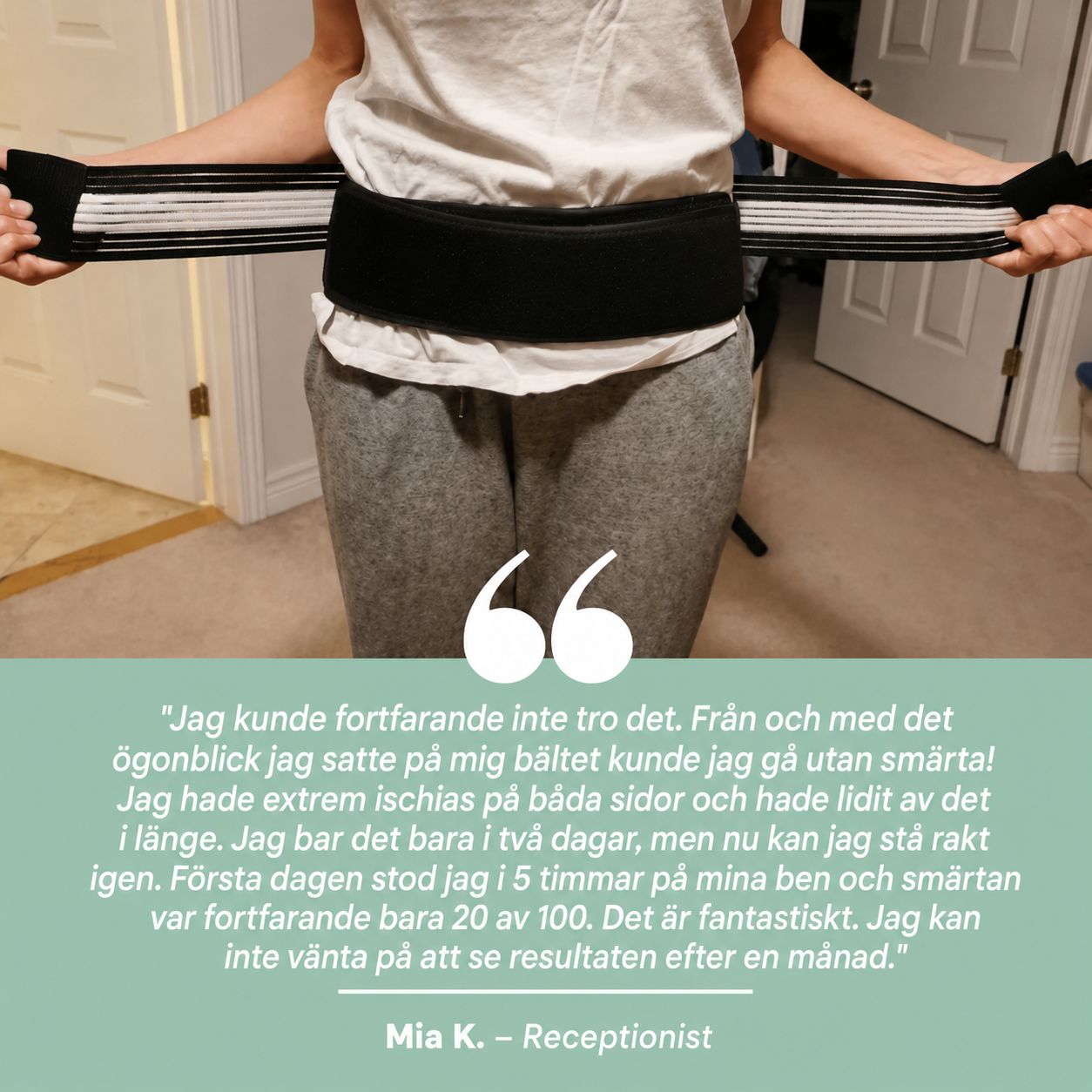 RyggStöd™ | Lindrande ländryggsbälte