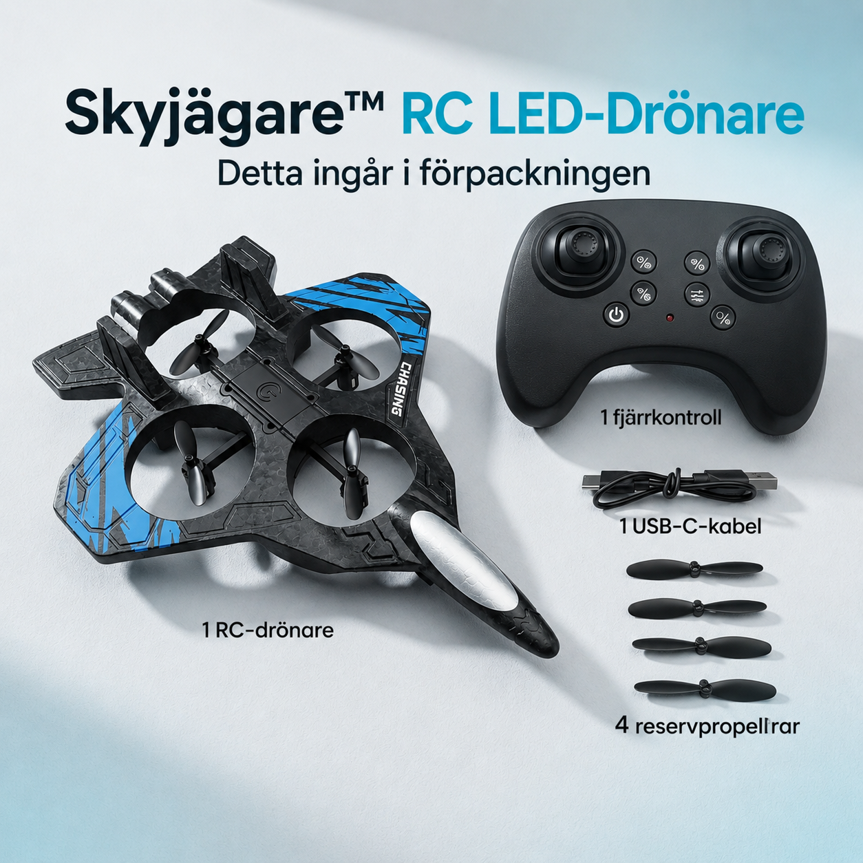 Skyjägare™ RC LED-Drönare