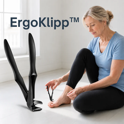 ErgoKlipp™ – Ergonomisk böjd nagelsax för tjocka naglar, inväxta naglar och enkel klippning