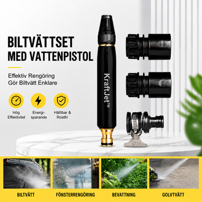 KraftJet™ Högtryckstvättspistol med gratis 5 meters slang och 4 kopplingar
