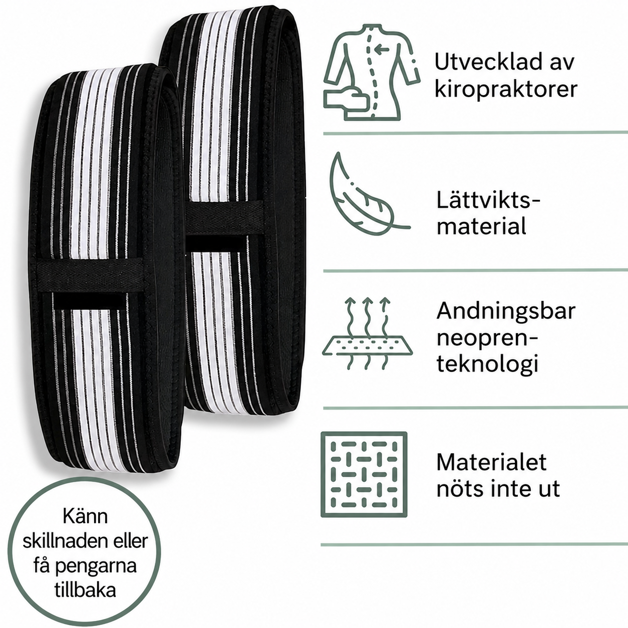 RyggStöd™ | Lindrande ländryggsbälte