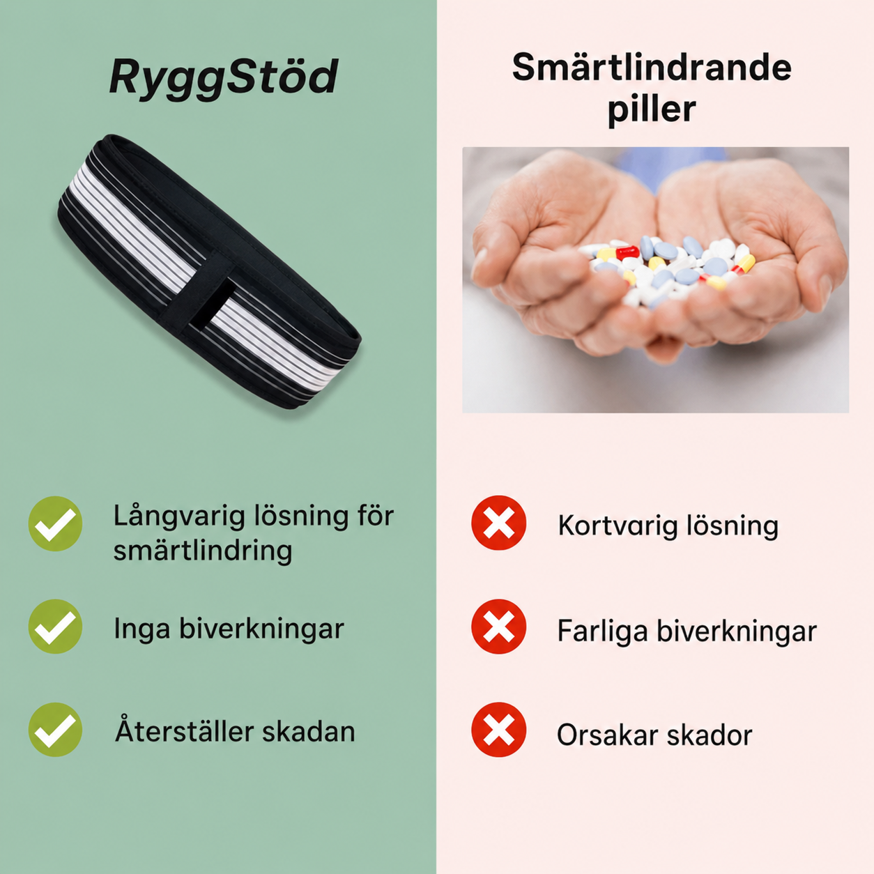 RyggStöd™ | Lindrande ländryggsbälte