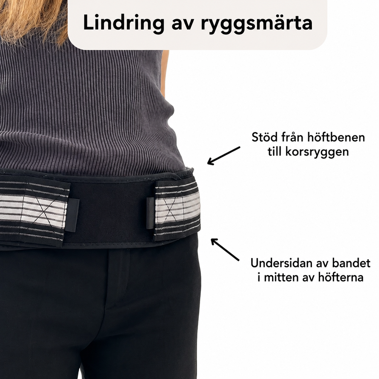 RyggStöd™ | Lindrande ländryggsbälte