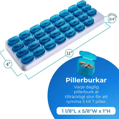 PillerKoll pillerbox öppen vy