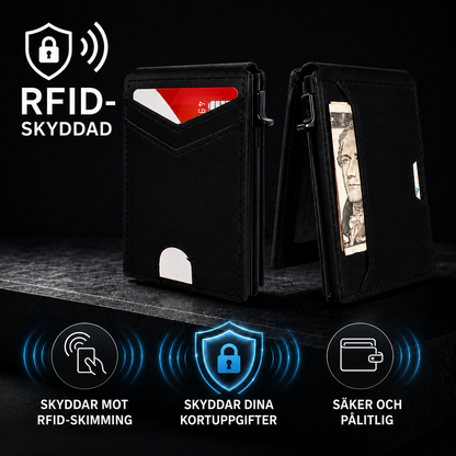 KortSkydd™ RFID-plånbok med pop-up kortsystem | Kompakt & säker