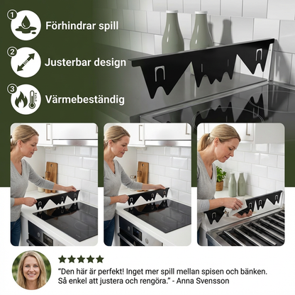 GlipStopp™ Flex – Expanderbart Spisskydd För Springor – Justerbart Skydd För Köksbänkar