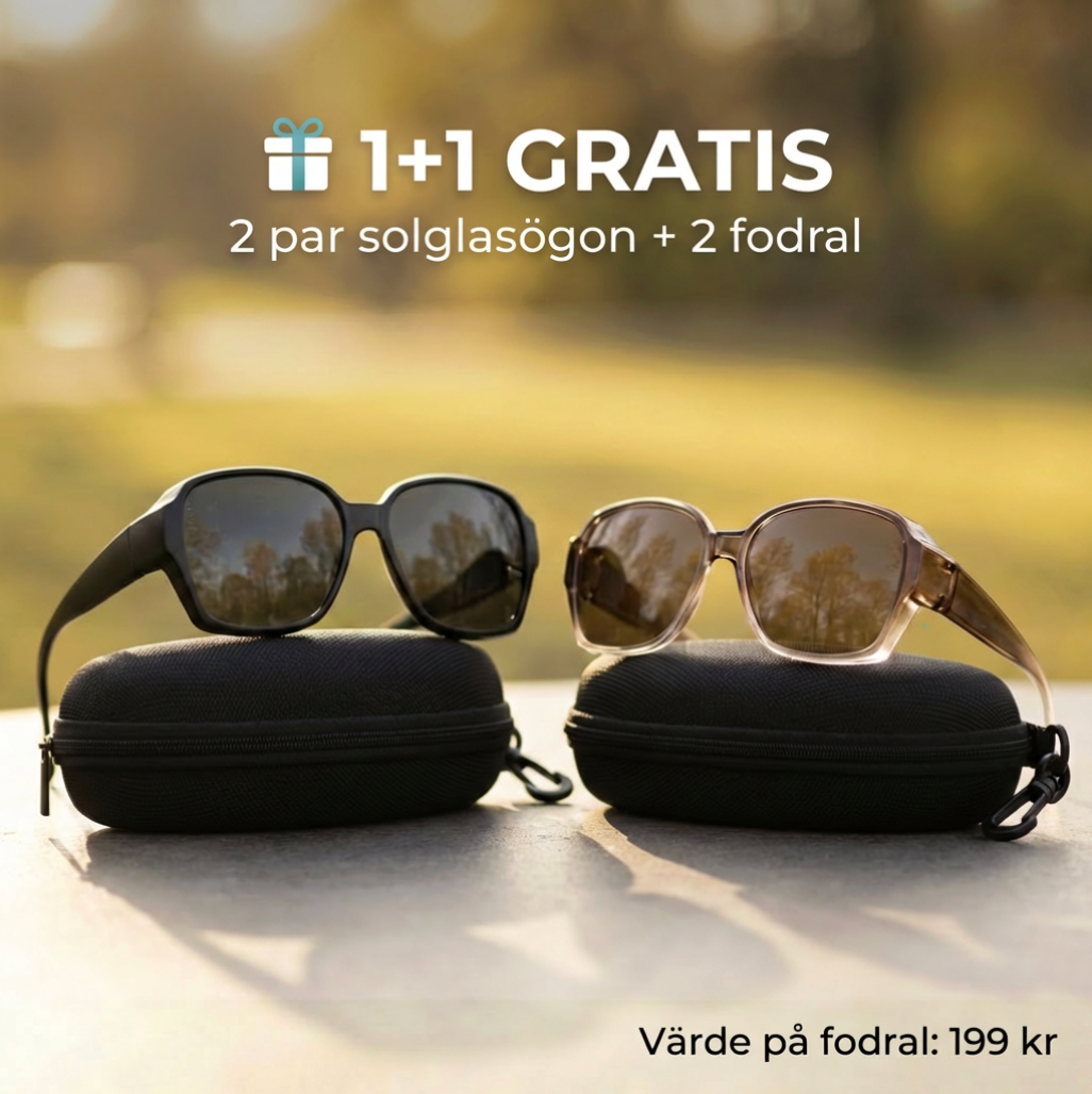Lumora Optik™ | Solglasögon du bara sätter över dina glasögon – 1+1 gratis
