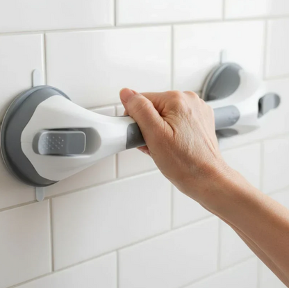 TryggGrip™ Tryggare badrum — utan ett enda borrhål.