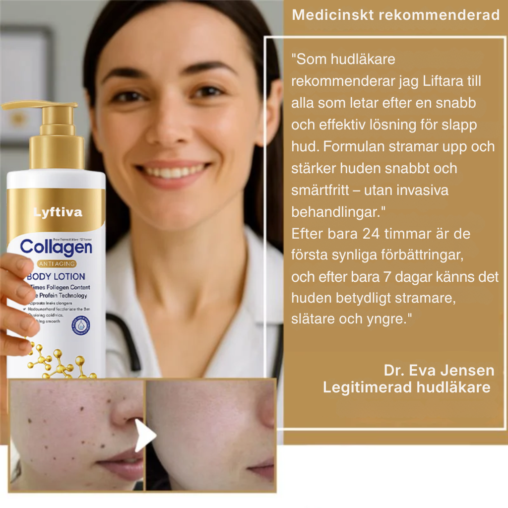 Lyftiva™ | Stramar upp, lyfter och återställer slapp hud med upp till 98 % inom 24 timmar!