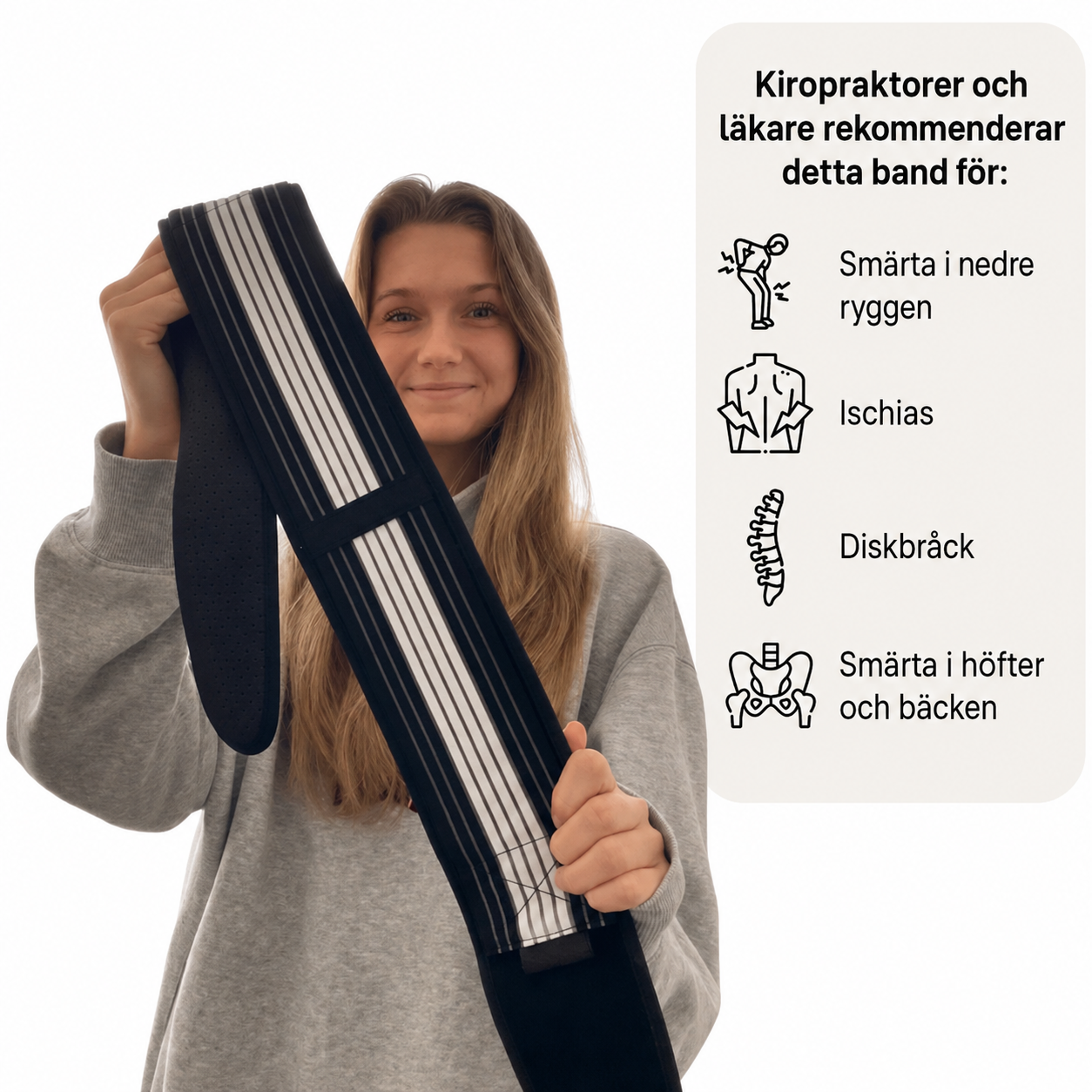 RyggStöd™ | Lindrande ländryggsbälte