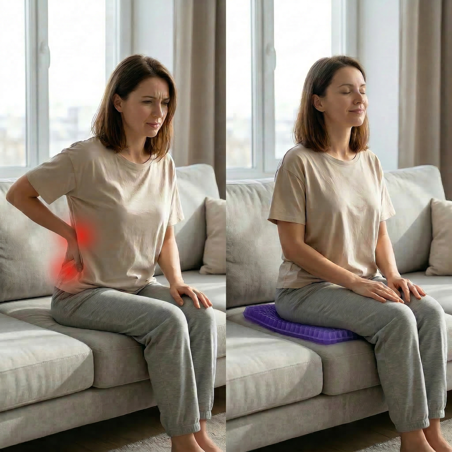 GelStöd™ Pro - Ergonomisk Sittkudde