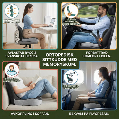 ErgoRelief™ Sittkudde – Avlastning för svanskotan & ryggen