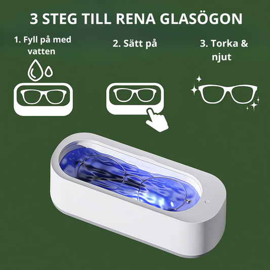 ClearSonic™ - Ultraljud Glasögonrengörare