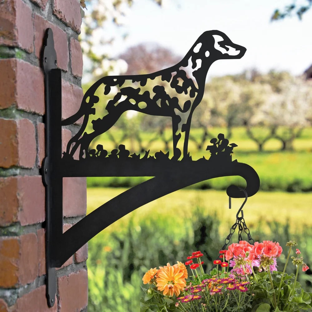 BlomTass™ -Metallställ för Blommor – Hundserie med Bedårande Djurvänner