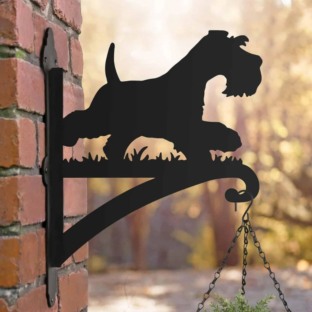 BlomTass™ -Metallställ för Blommor – Hundserie med Bedårande Djurvänner