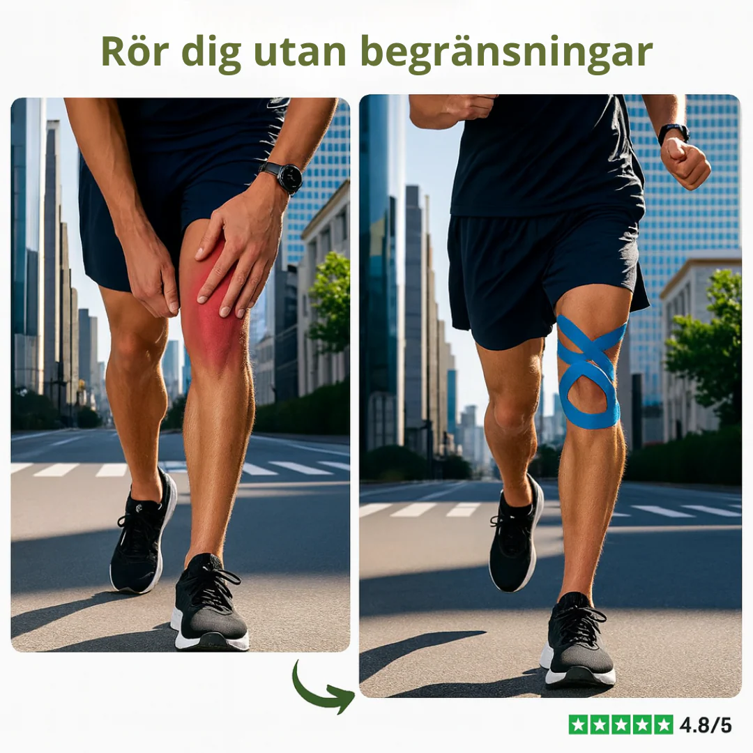 StabiliKnä™ – Endast ett drag för trygg knästöd