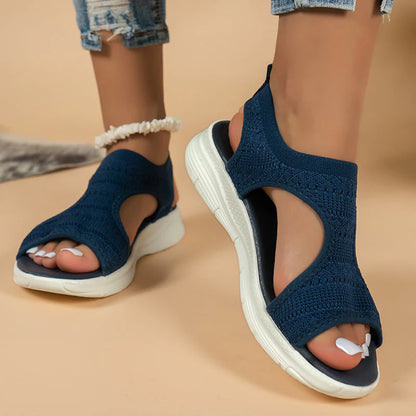 Komfora™ Bekväma, andningsbara, platta sandaler