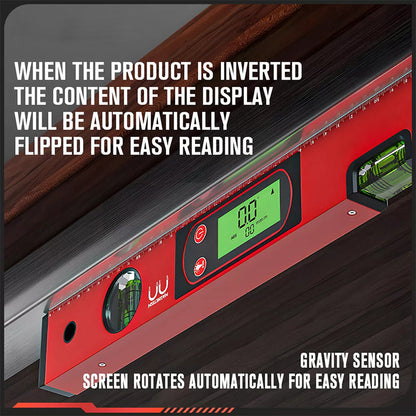 NivåPro™ Multifunktionellt magnetiskt vattenpass – Digital LCD & hög precision perfekt för bygg och DIY